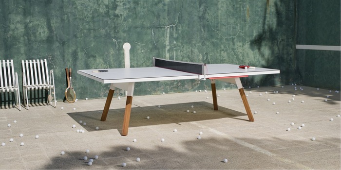 Dieser Ping-Pong-Tisch lässt dir Freiraum: Entweder du spielst eine Runde...