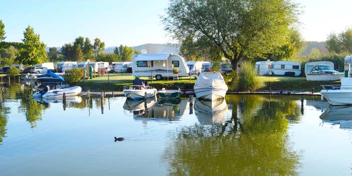 The cosy family holiday at the campsite.