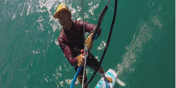 Gunnar Biniasch kiteboarding