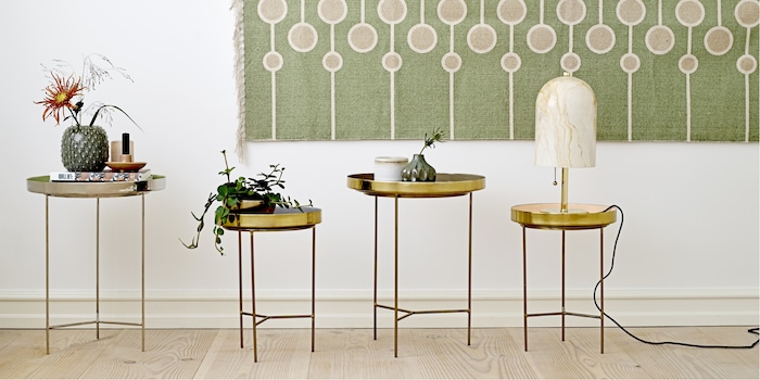 Akzenttische bringen mit ihren optischen Eigenheiten Abwechslung. Bild: Bloomingville Akzenttische bringen mit ihren optischen Eigenheiten Abwechslung. Bild: Bloomingville