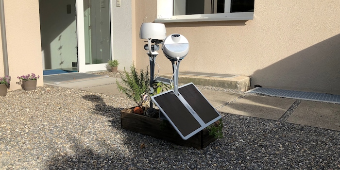 Ça pourrait ressembler à un site de crash de la Zone 51, mais c'est la station météo BloomSky.