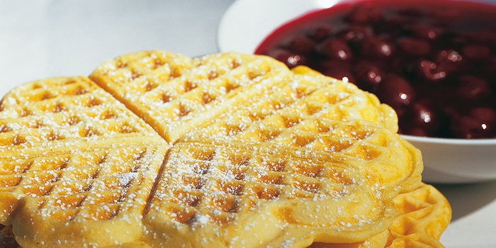 Whether for breakfast or as a dessert - waffles always fit