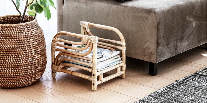 This stylish design proves that newspaper racks can be functional and elegant. Image: House Doctor