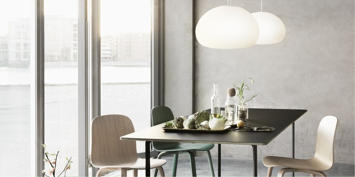 Prova l'intimità: la luce d'atmosfera è la cosa più importante nella sala da pranzo. Immagine: Muuto