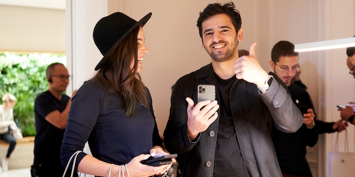 Un heureux propriétaire d'iPhone Un heureux propriétaire d'iPhone