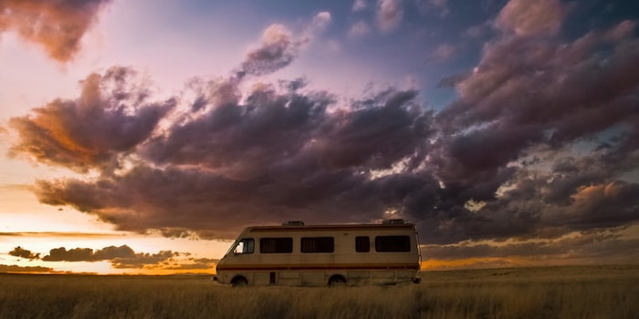 This is where it all started: Walter White und Jesse Pinkman in their RV. Image: No Film School