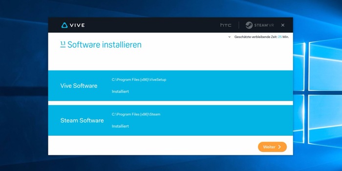 Die Installation wurde erfolgreich ausgeführt.