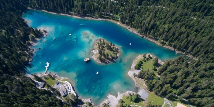 Lake Cauma in Flims (Image: air-view.ch)