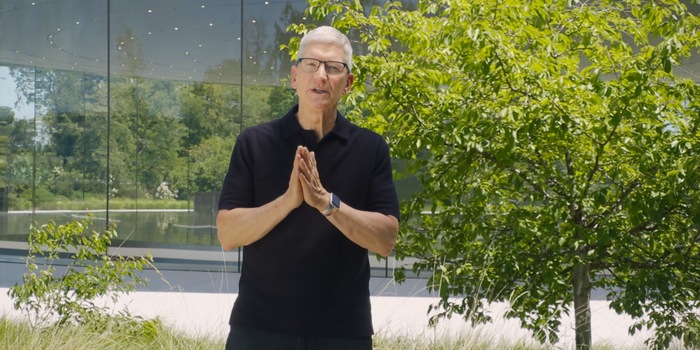 Capture d'écran de la keynote Apple