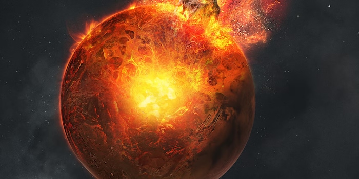 © Vadim Sadovski / Imperial College London / A giant collision in Mars’ early history (Ausschnitt)
