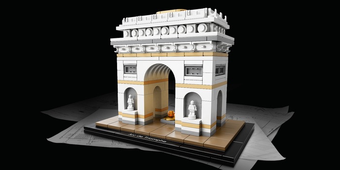 The Arc de Triomphe, an impressive piece of Parisian architecture, has been added to the LEGO range.